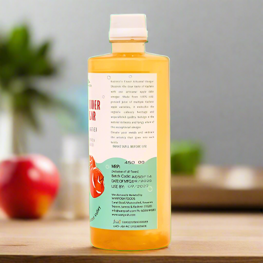 Kashmiri Apple Cider Vinegar - Unfiltered with Mother - Pure Apple Essence - 500ml bottle