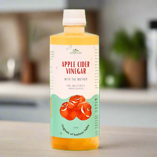 Kashmiri Apple Cider Vinegar - Unfiltered with Mother - Pure Apple Essence - 500ml bottle