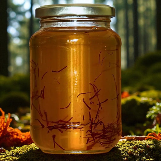 Saffron Infused in Multifloral wild Honey 500gms