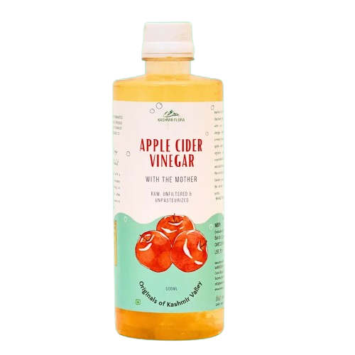 Kashmiri Apple Cider Vinegar - Unfiltered with Mother - Pure Apple Essence - 500ml bottle