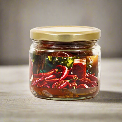 Stuffed Red Chilli Pickle - Authentic & spicy delight from Banaras - 300gms