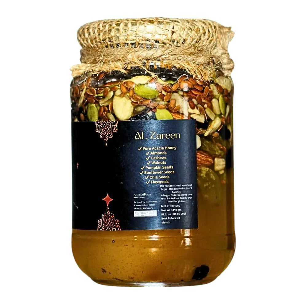 Kashmiri Acacia Honey with Nuts & Seeds 500gms
