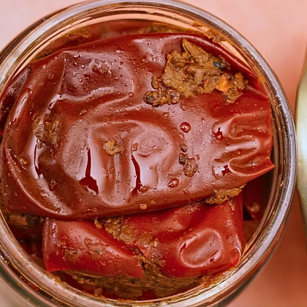 Stuffed Red Chilli Pickle - Authentic & spicy delight from Banaras - 300gms